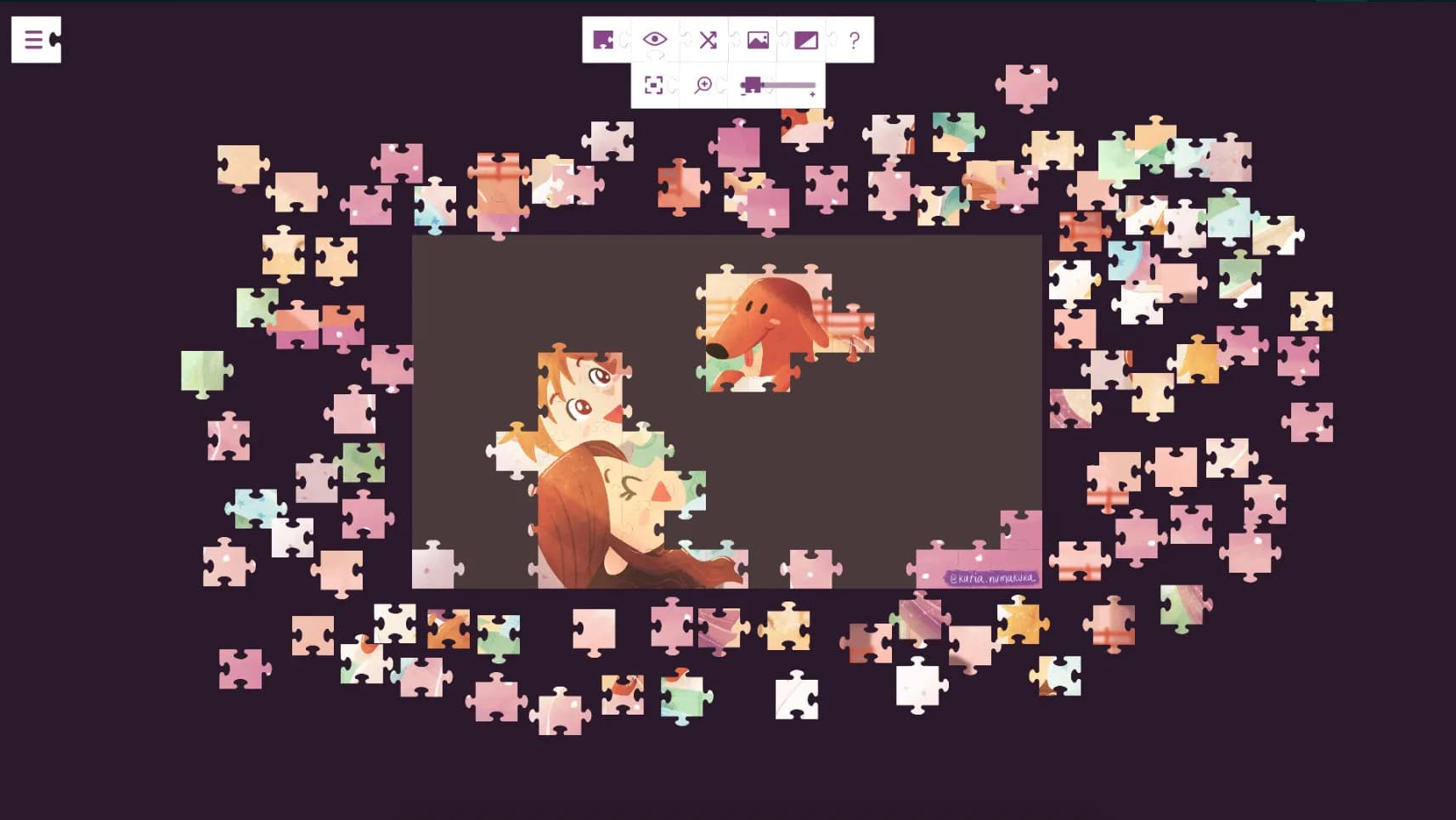 Lucky and a life worth living - a jigsaw puzzle tale görsel 7