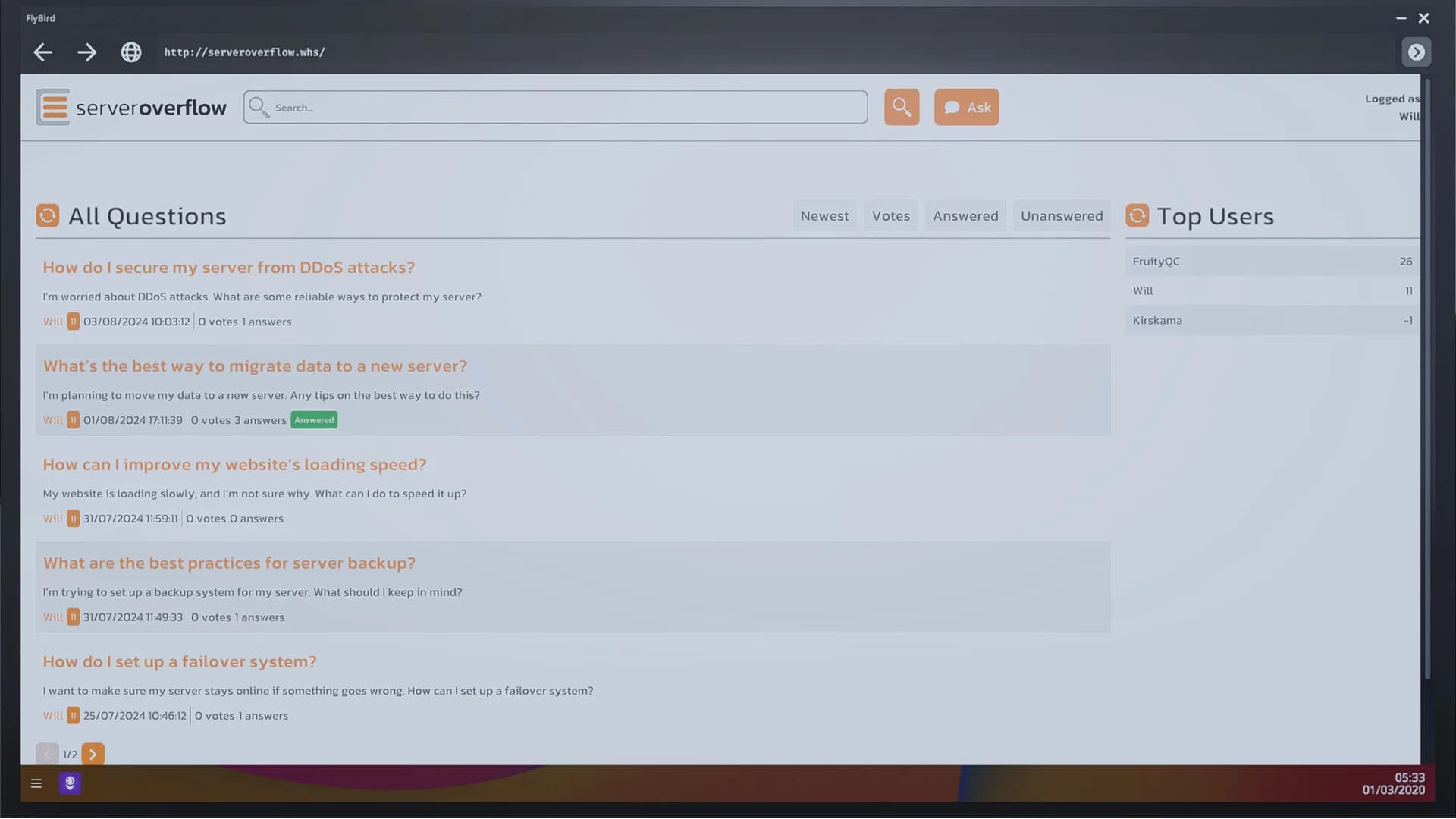 Web Host Simulator görsel 5