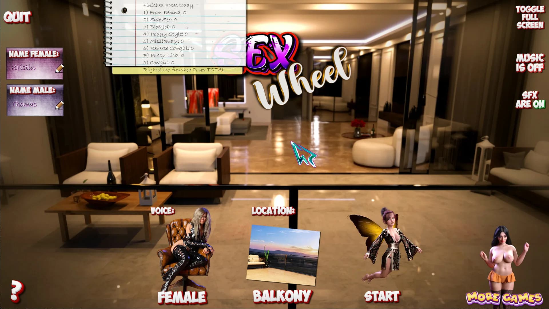 Sex Wheel - An Erotic Game görsel 2