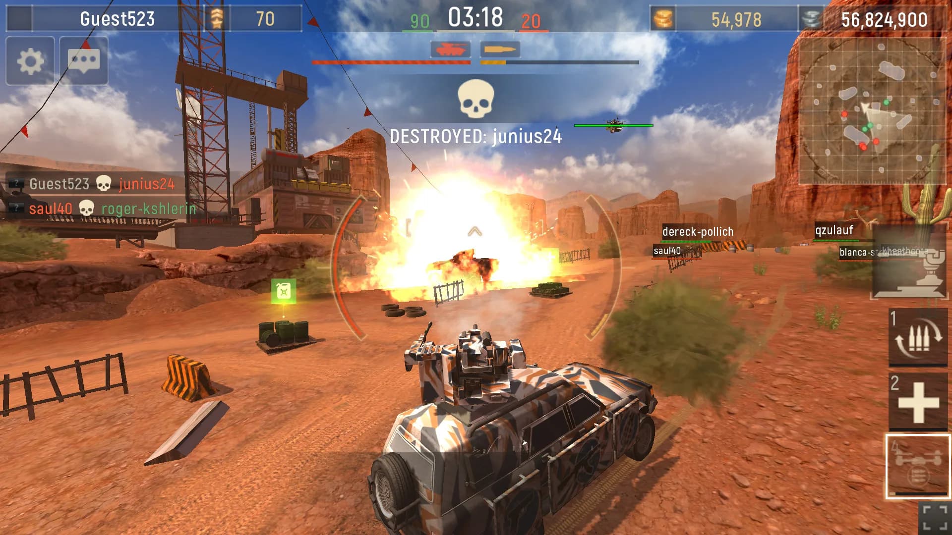 Metal Force: Tank Games Online görsel 2