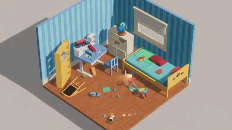 Messy Room Simulator görsel 2