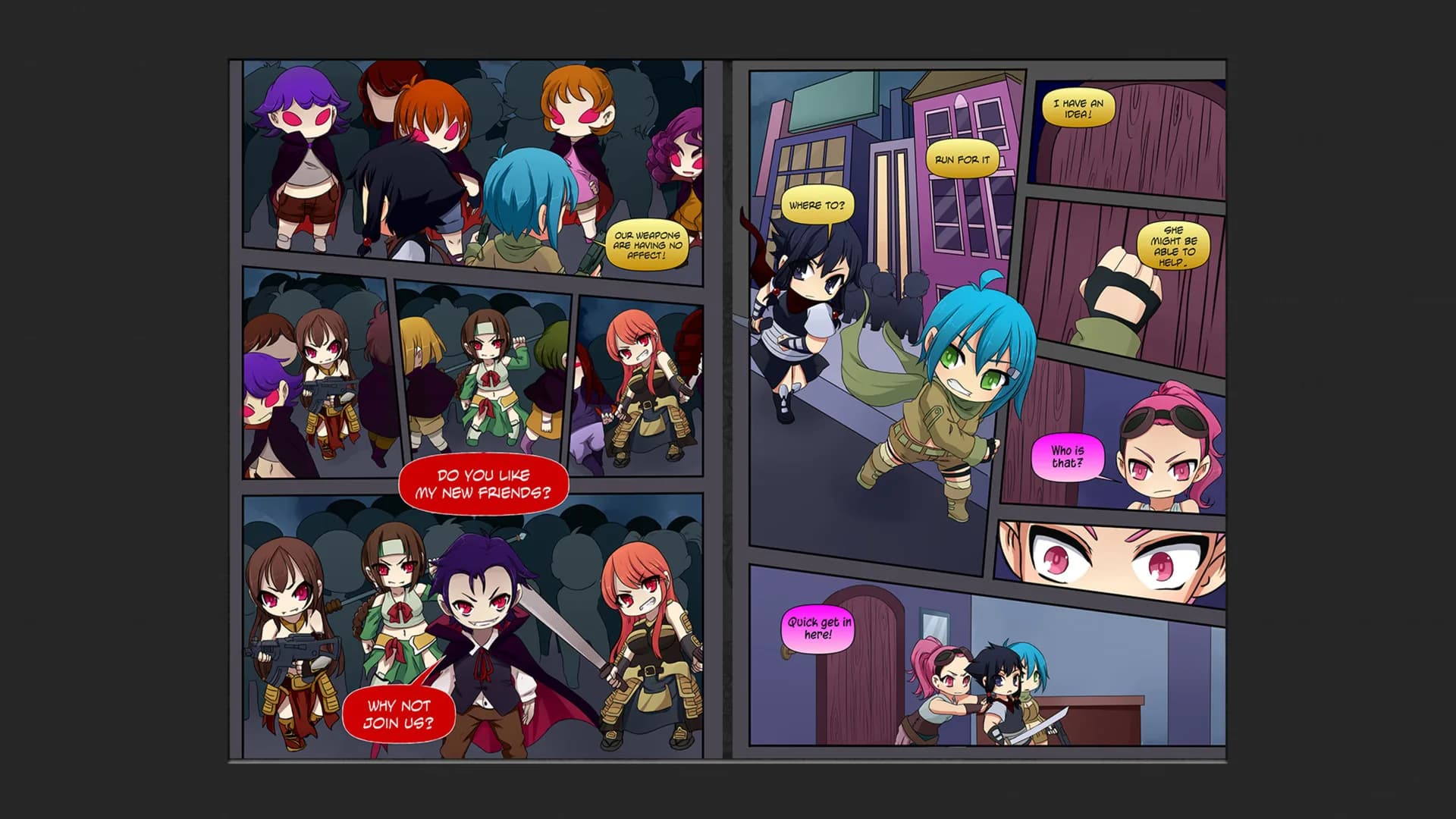 Chibi Wars Kinetic Novel görsel 4