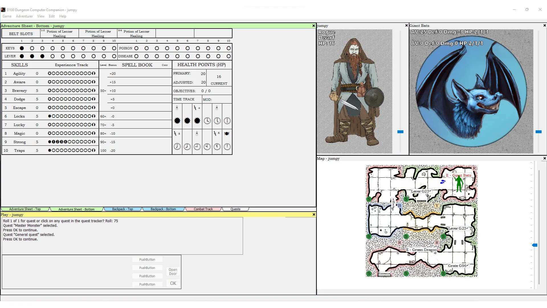 D100 Dungeon Computer Companion görsel 4
