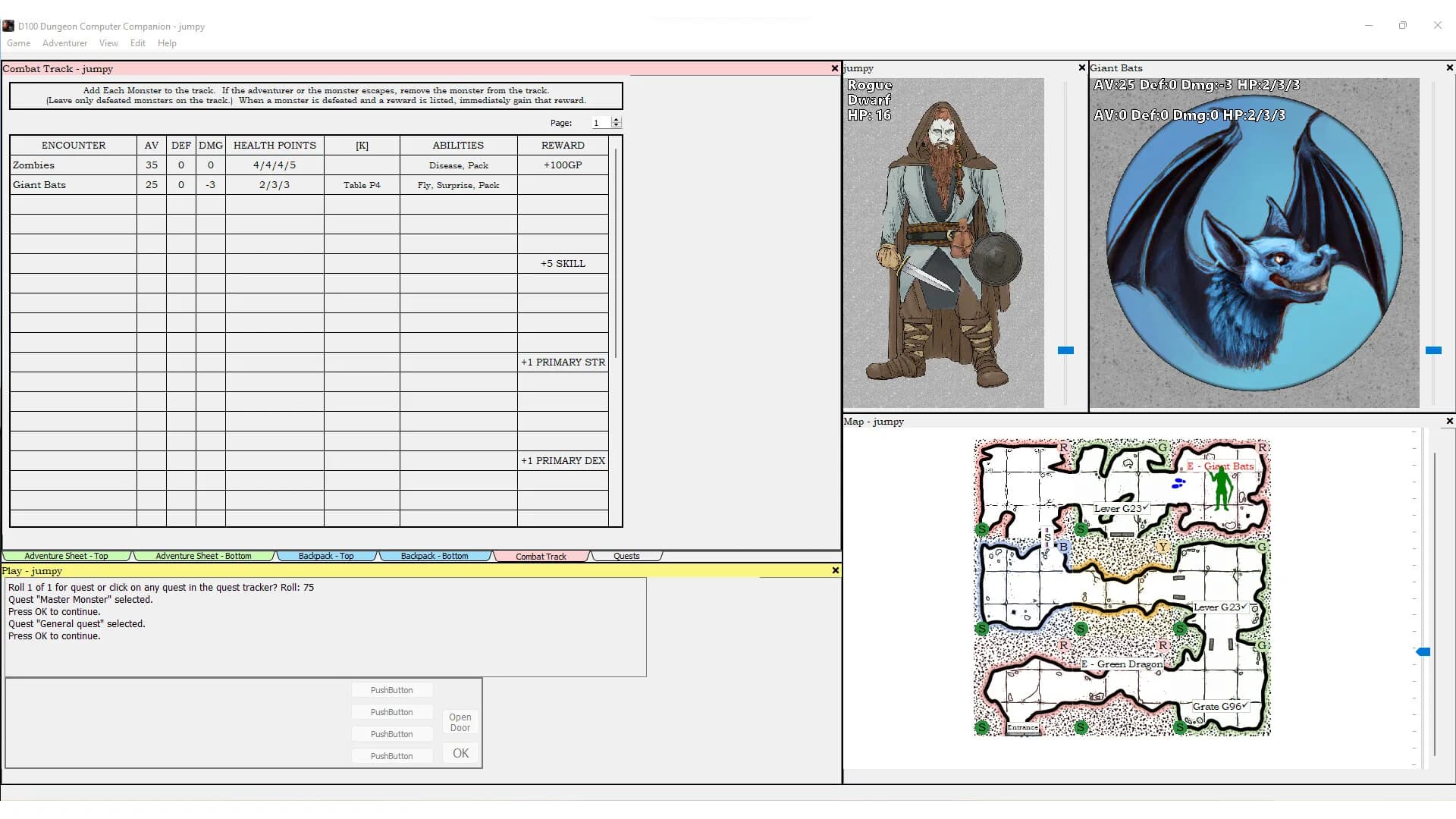 D100 Dungeon Computer Companion görsel 5