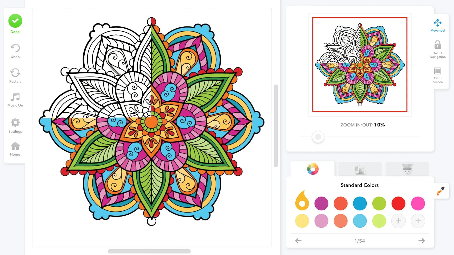 Coloring Book for Adults görsel 2
