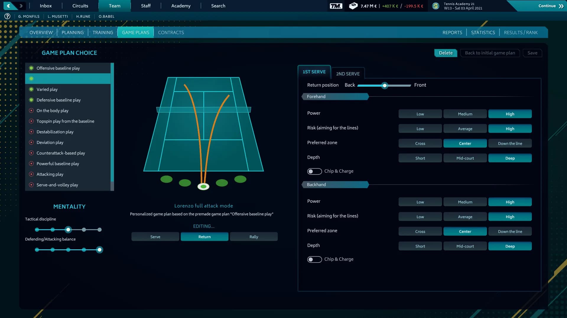 Tennis Manager 2021 görsel 4