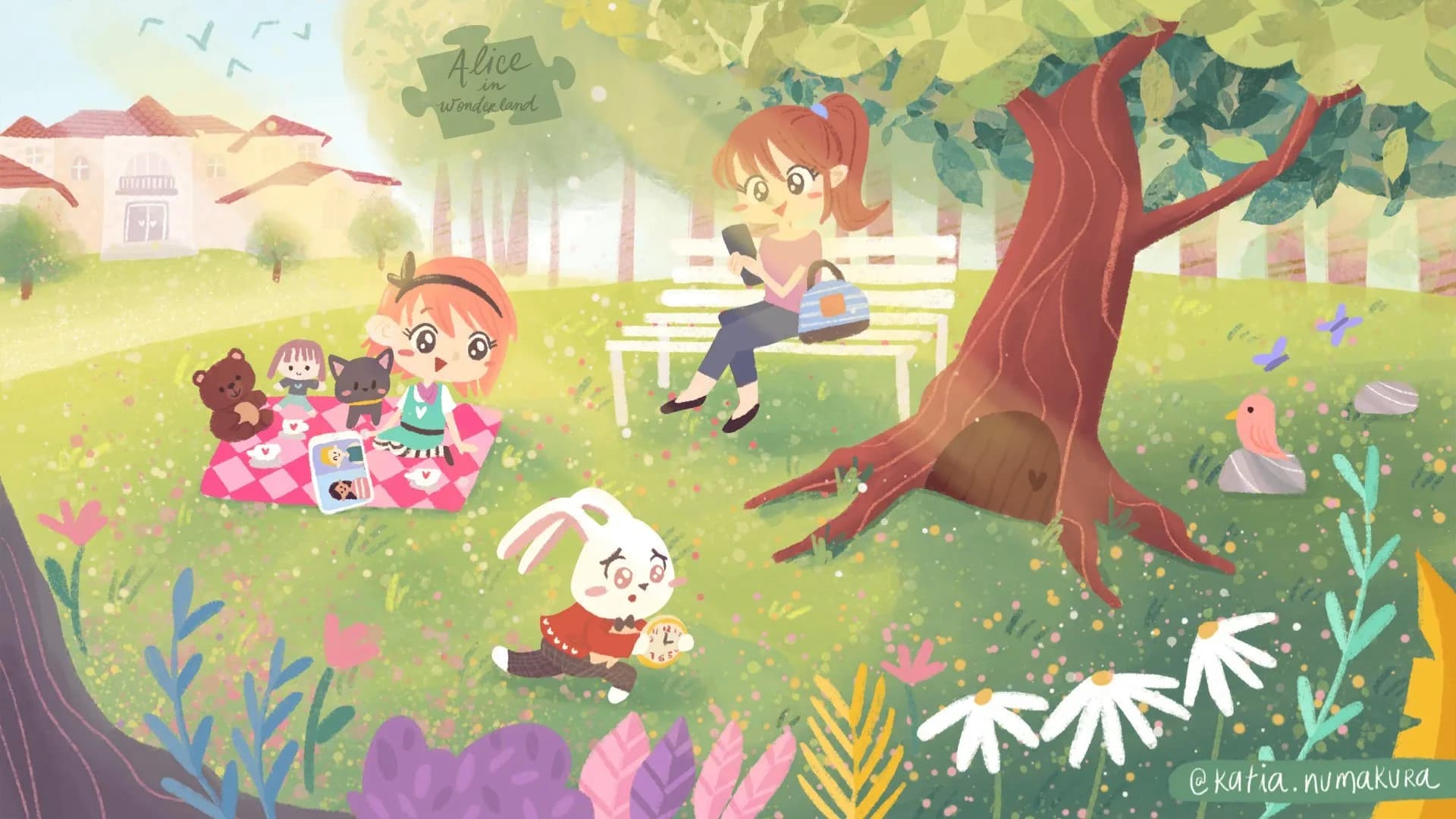 Alice in Wonderland - a jigsaw puzzle tale görsel 5