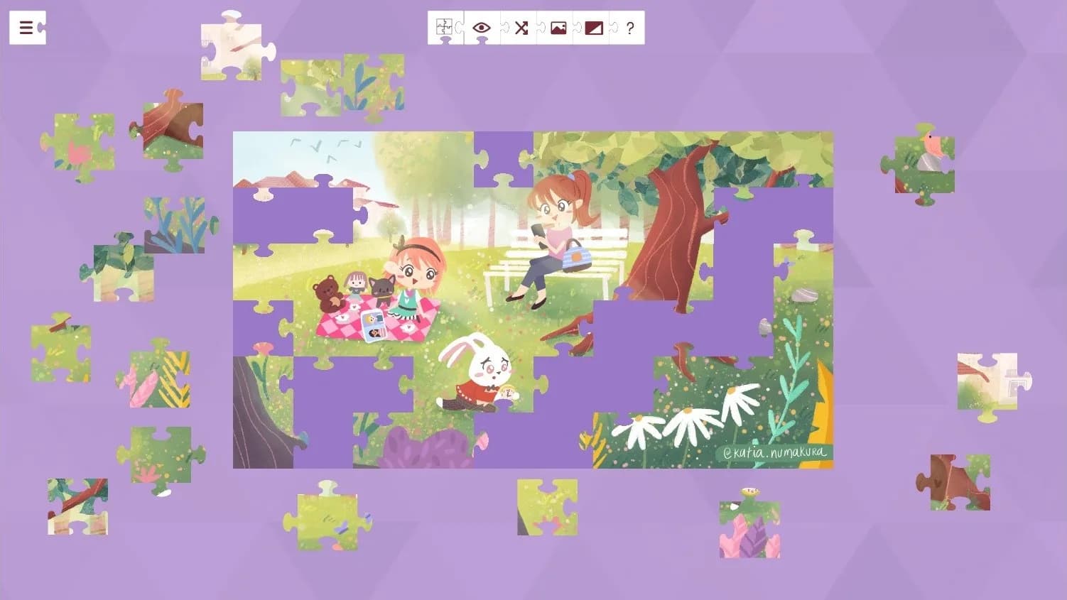 Alice in Wonderland - a jigsaw puzzle tale görsel 7