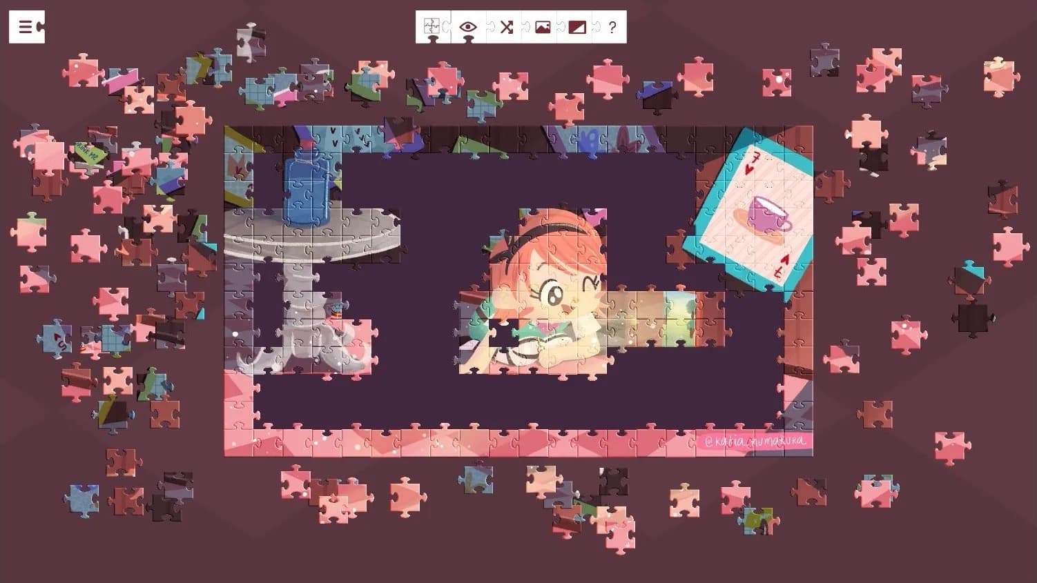 Alice in Wonderland - a jigsaw puzzle tale görsel 8