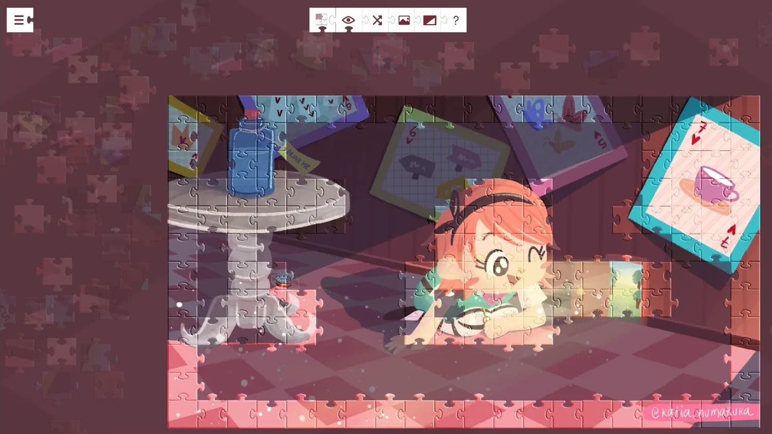 Alice in Wonderland - a jigsaw puzzle tale görsel 9