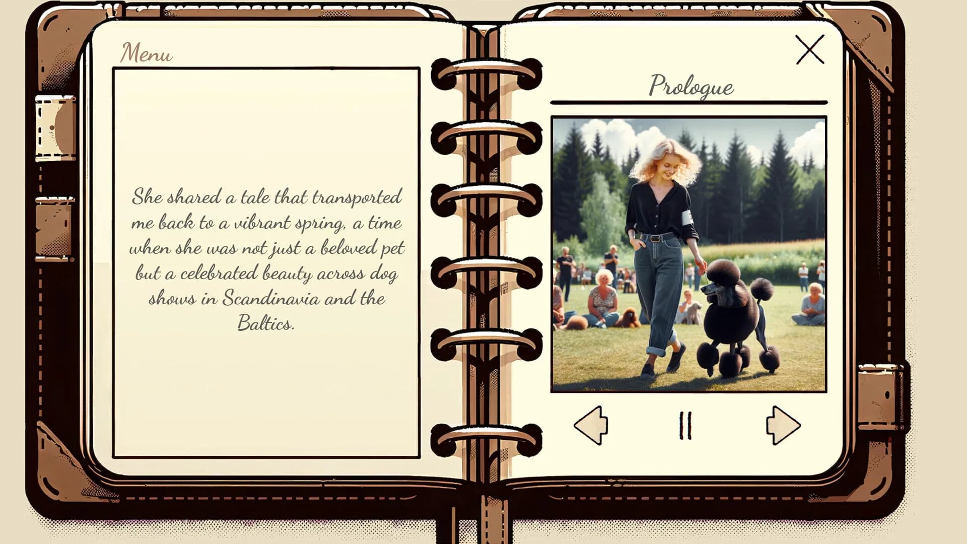 My Poodle's Diary - Visual Novel görsel 2