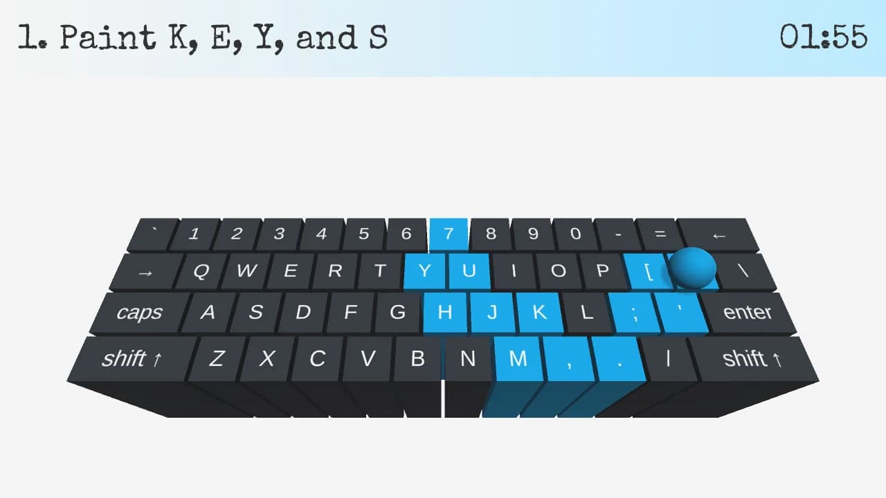 On Key Up: A Game for Keyboards görsel 2