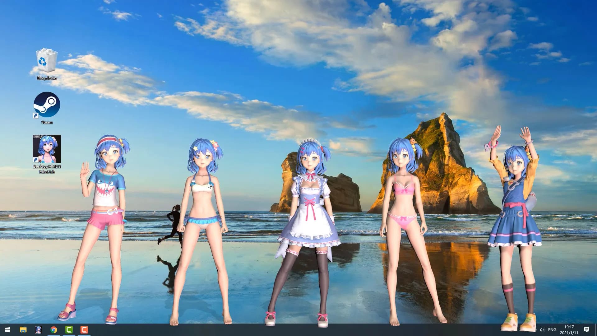 DesktopMMD3:Miss Fish görsel 3