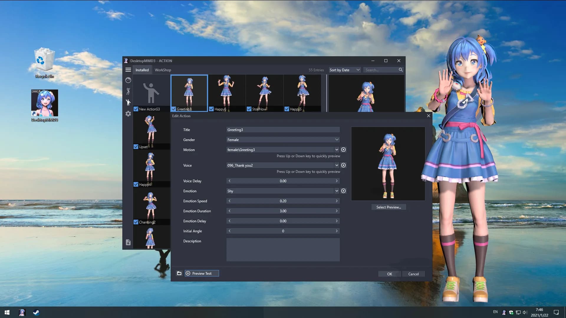 DesktopMMD3:Miss Fish görsel 6