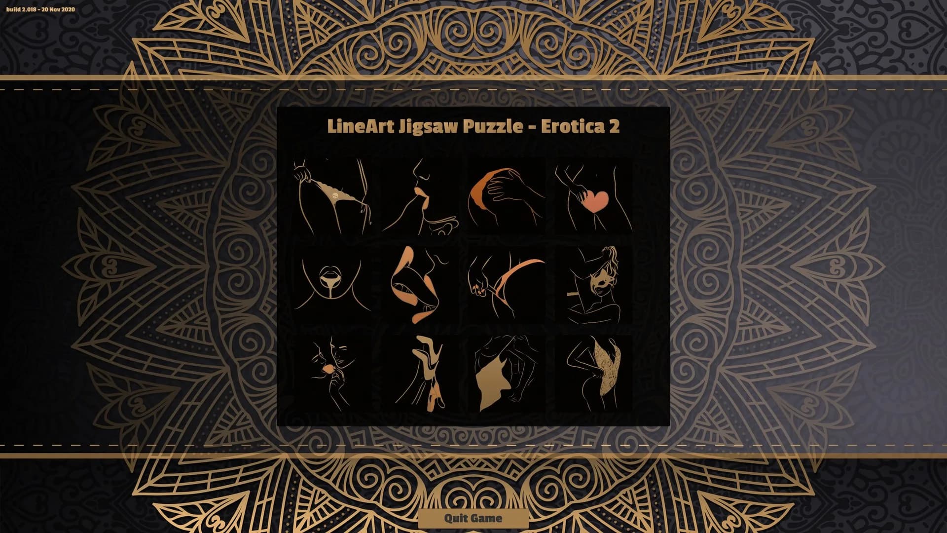 LineArt Jigsaw Puzzle - Erotica 2 görsel 2