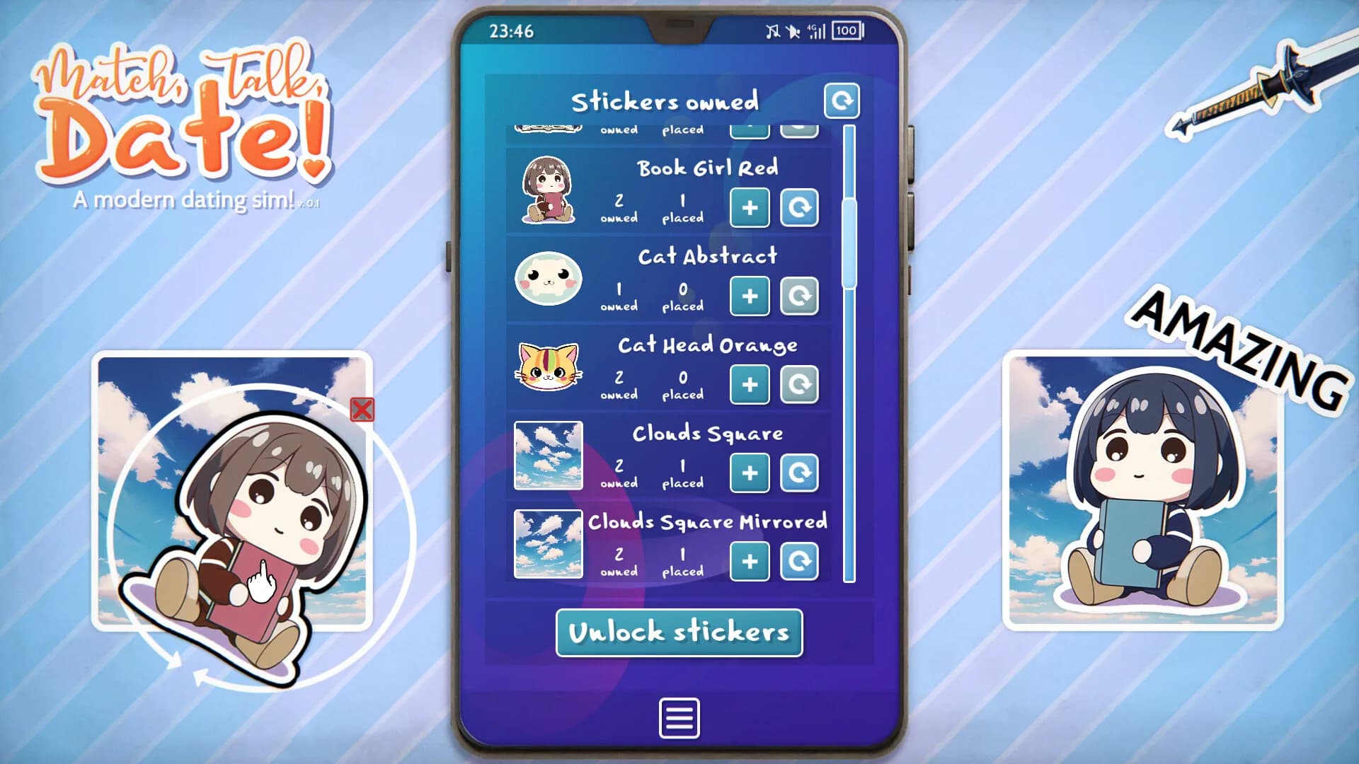 Match, Talk, Date! - A modern dating sim! görsel 9