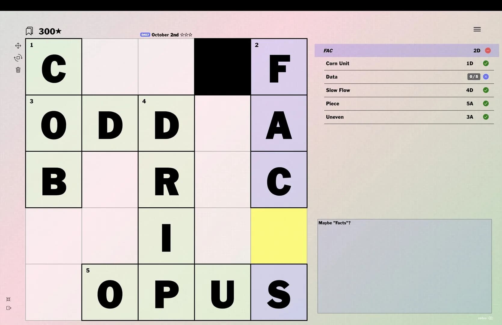 CrossAbout: Crosswords in Reverse (300★) görsel 2