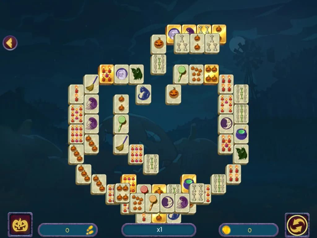 Halloween Night Mahjong görsel 2