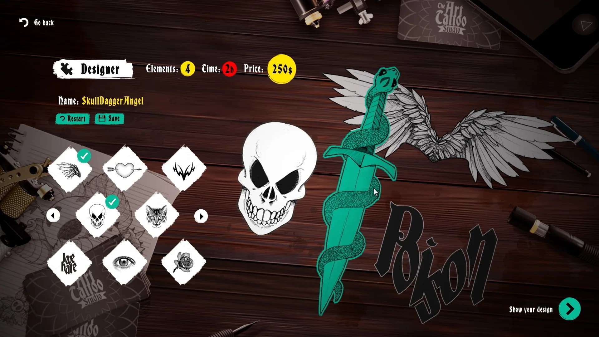 Ink Studio: Tattoo Artist Simulator görsel 3