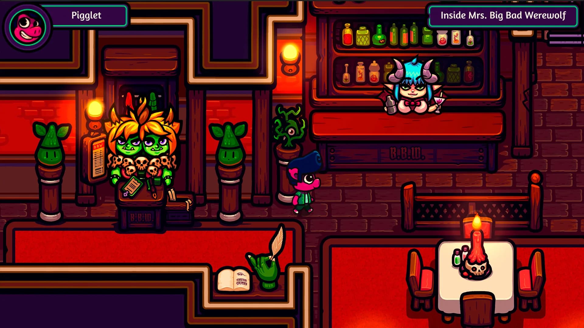 Pigglet in Mrs. Big Bad Werewolf görsel 12
