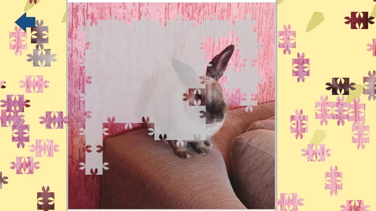 Athena, the rabbit - Jigsaw Puzzle görsel 3