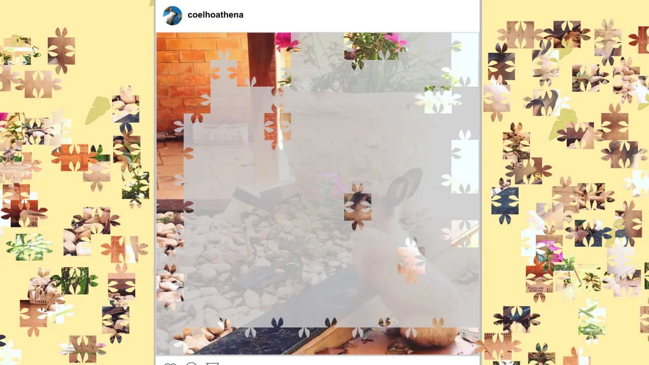 Athena, the rabbit - Jigsaw Puzzle görsel 6