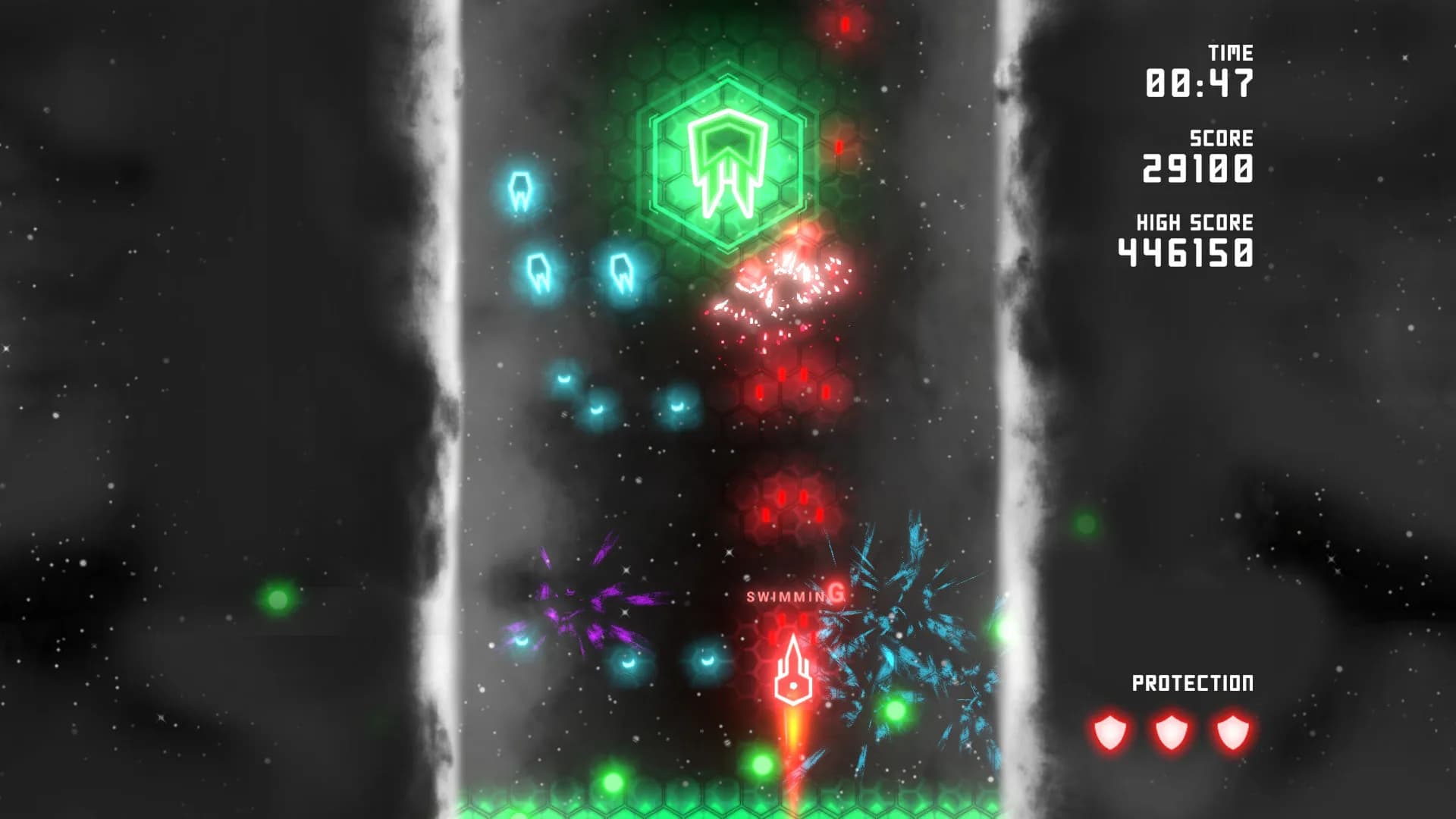 Neon Ships: The Type'em Up Shooter görsel 2