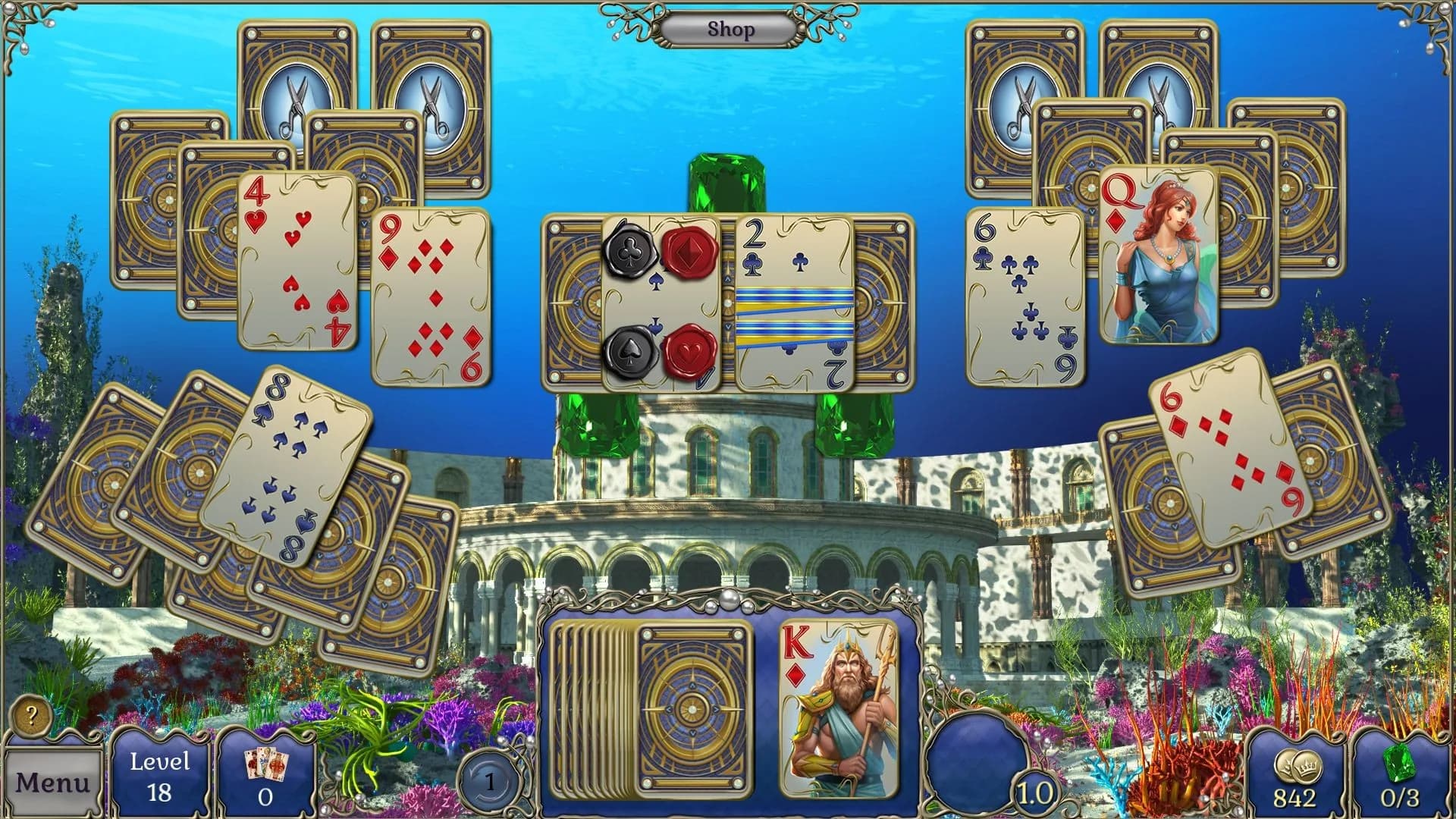 Jewel Match Atlantis Solitaire 2 - Collector's Edition görsel 2