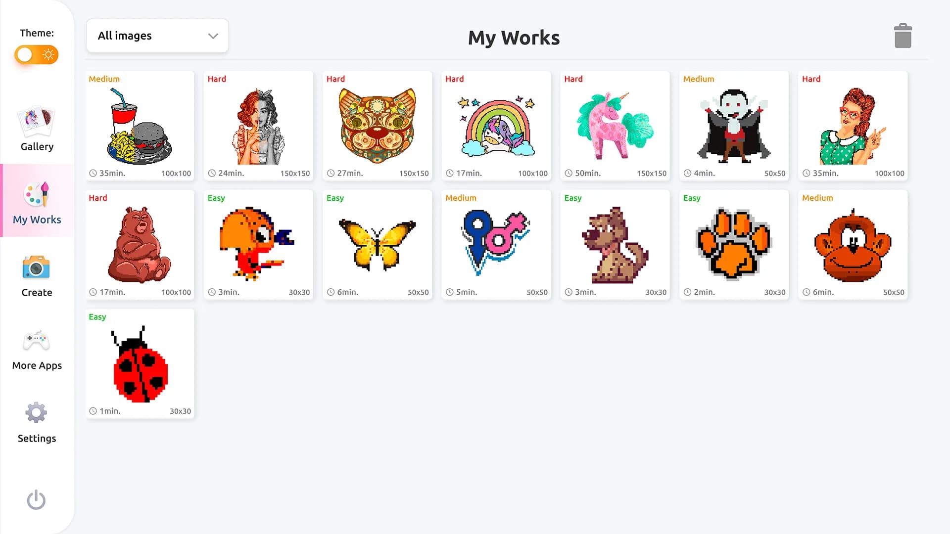 Pixel Art Coloring Book görsel 2