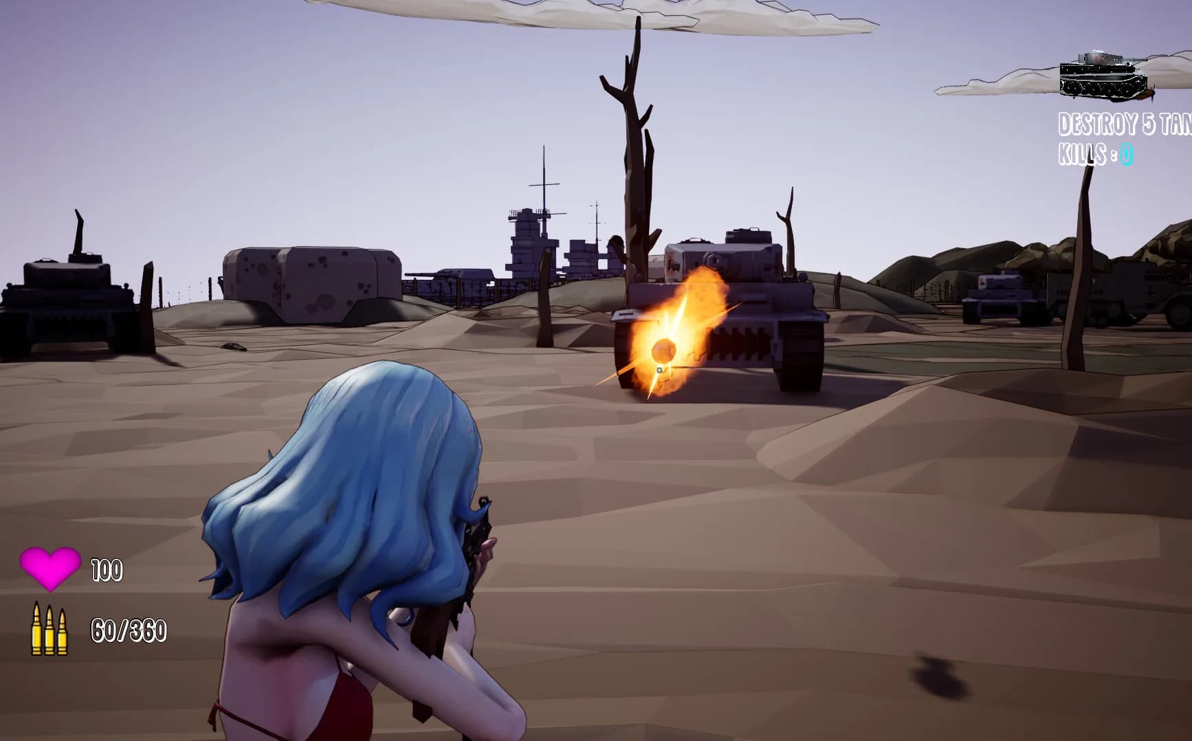 Inglorious Waifu VS Nazi Zombies görsel 8