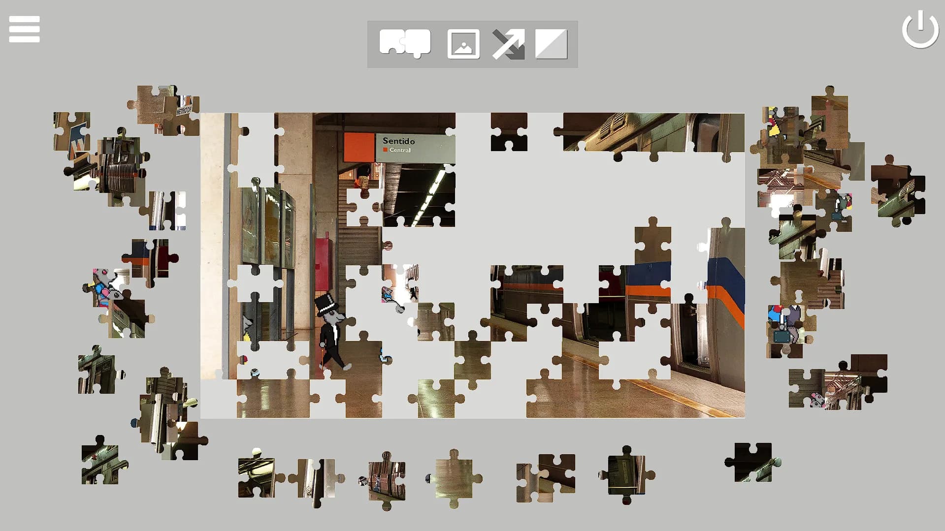 Invisible Services - Pixel Art Jigsaw Puzzle görsel 2