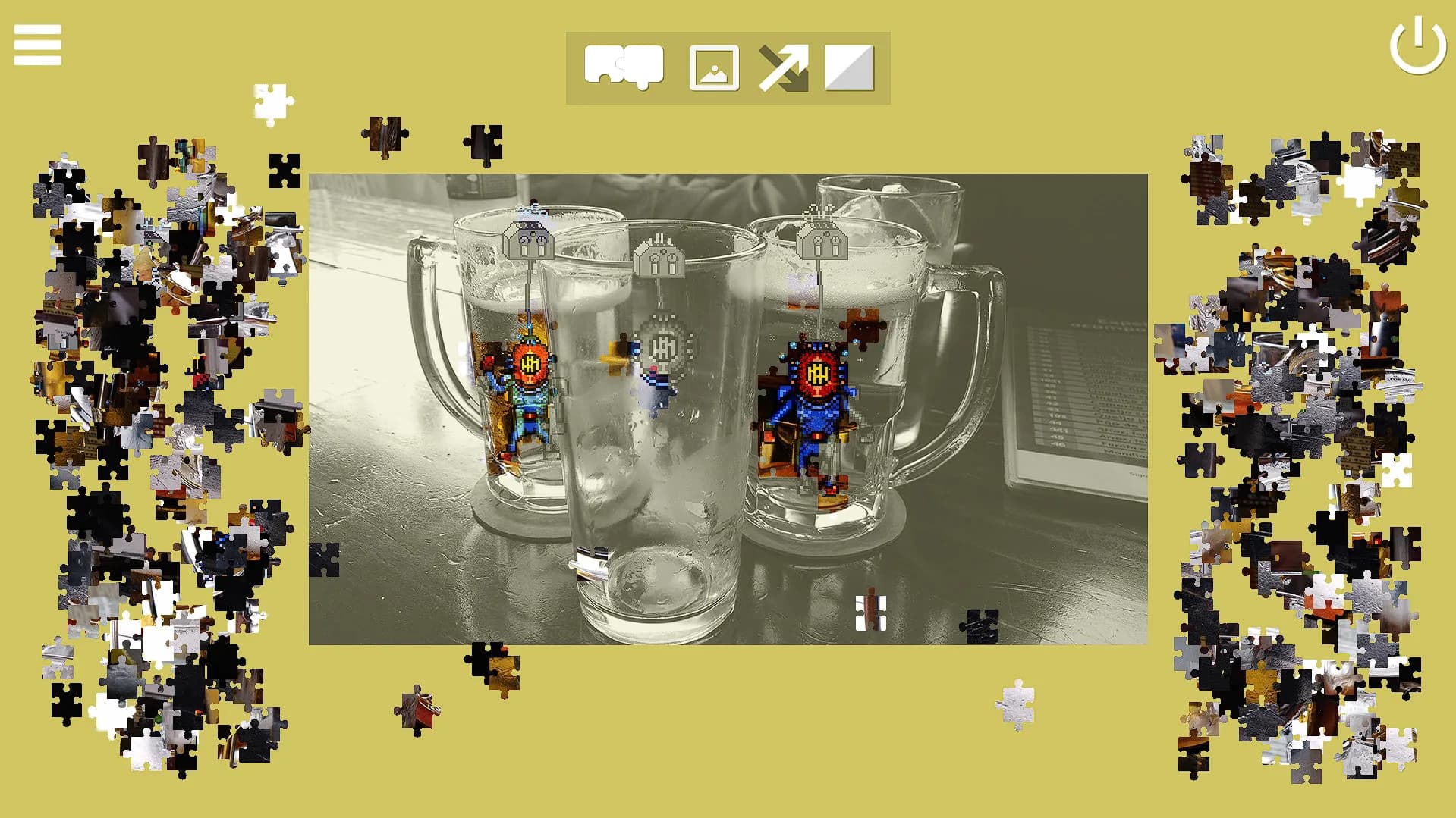 Invisible Services - Pixel Art Jigsaw Puzzle görsel 3