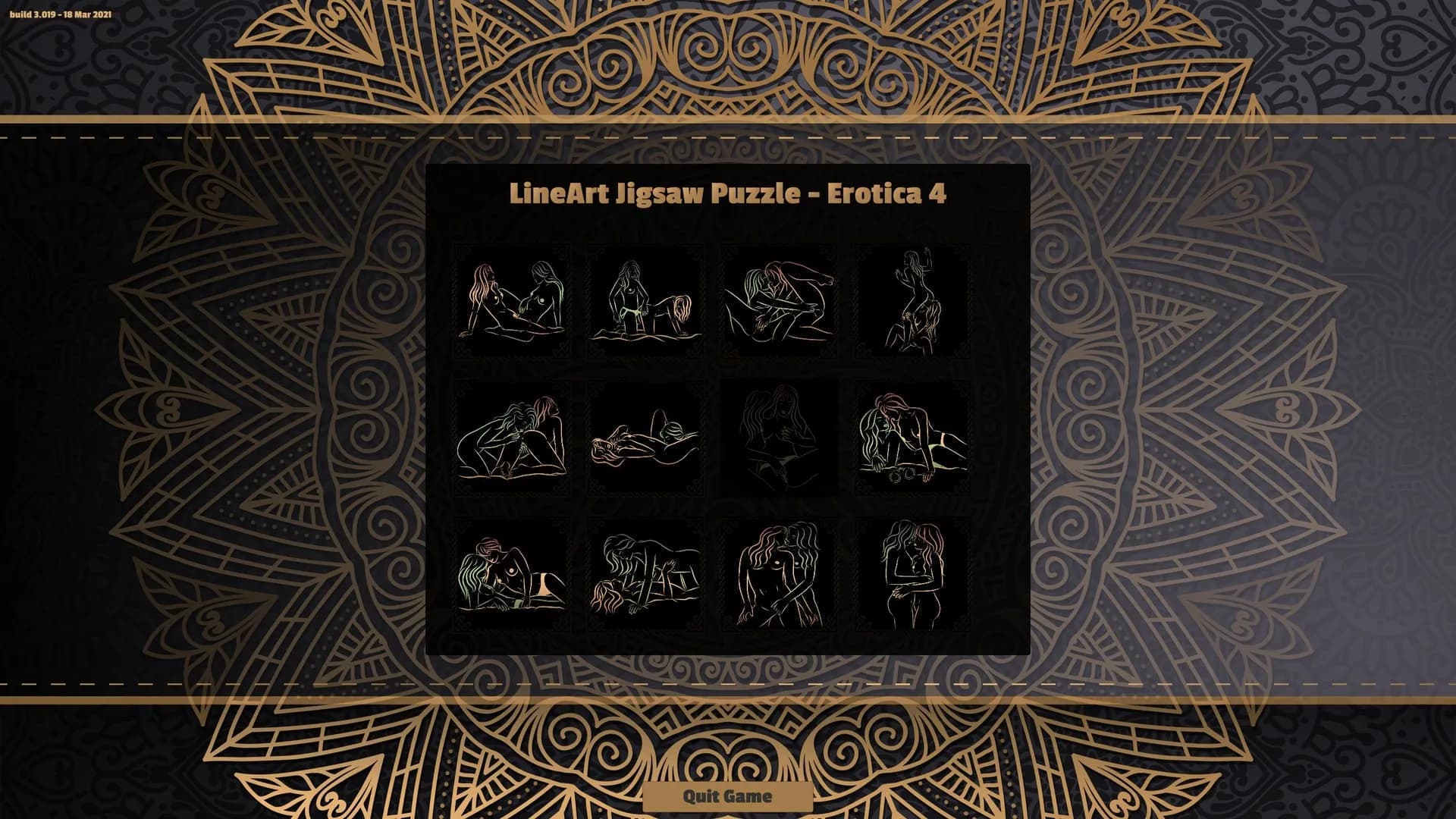LineArt Jigsaw Puzzle - Erotica 4 görsel 2