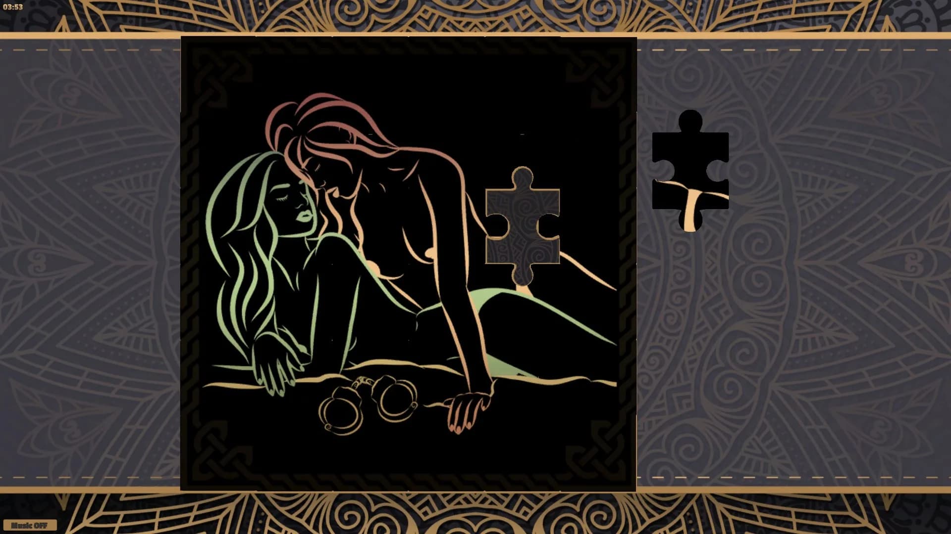LineArt Jigsaw Puzzle - Erotica 4 görsel 4