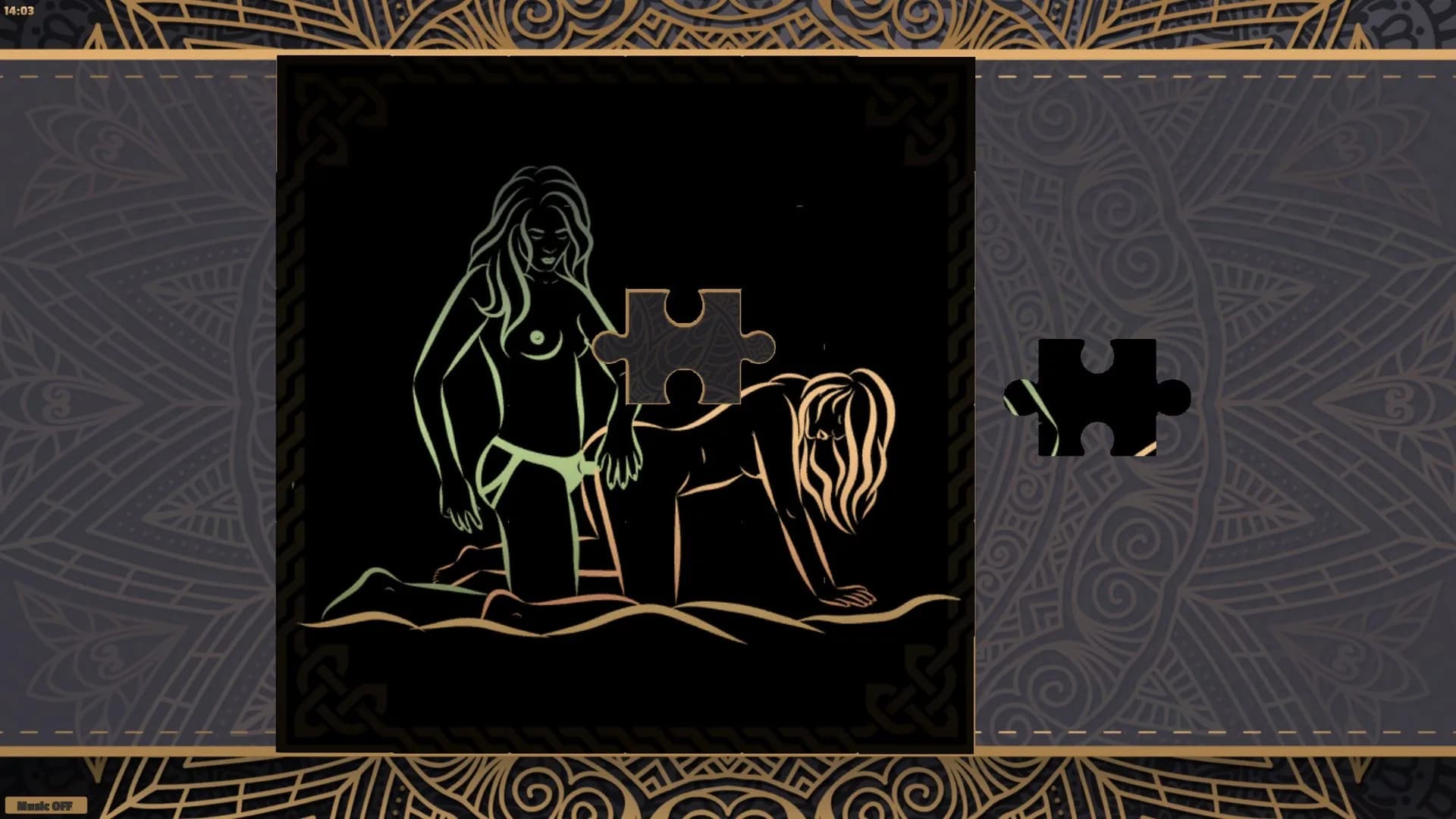 LineArt Jigsaw Puzzle - Erotica 4 görsel 5
