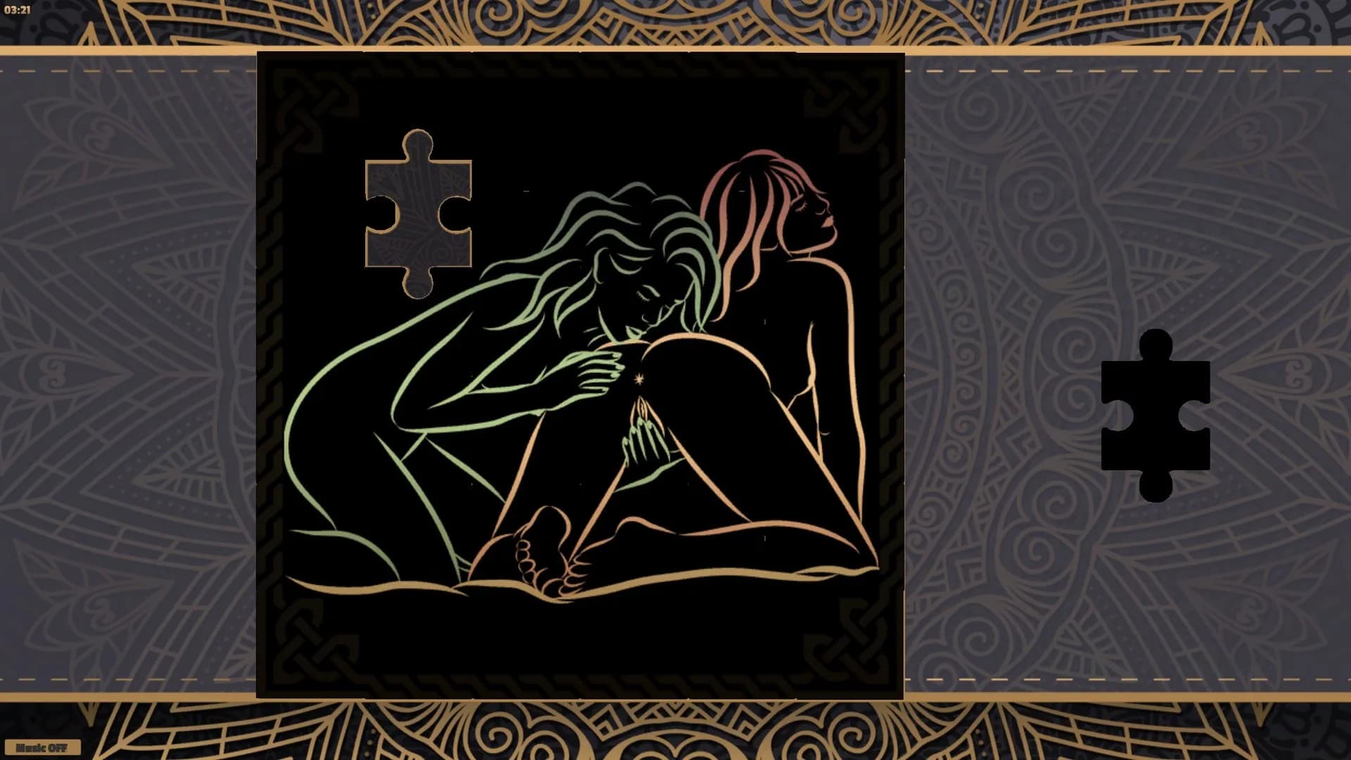 LineArt Jigsaw Puzzle - Erotica 4 görsel 6