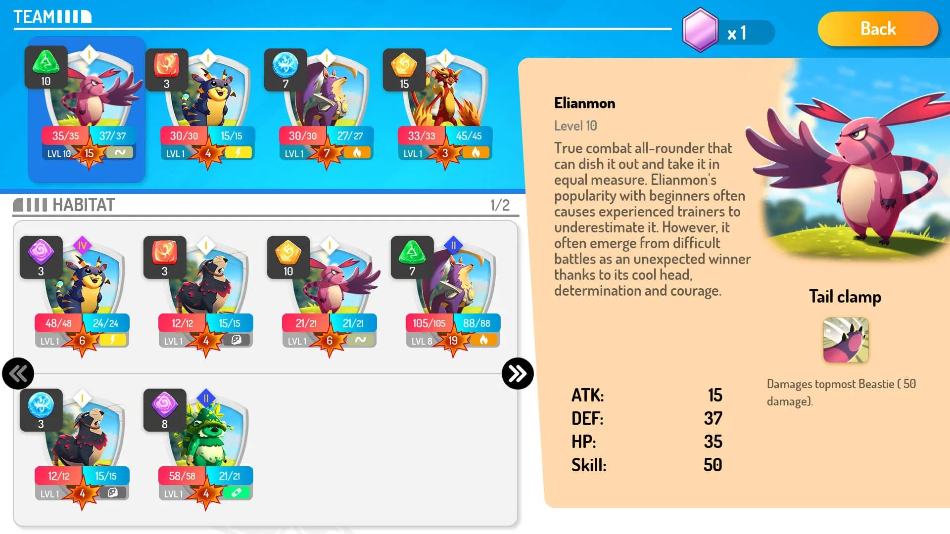 Beasties - Monster Trainer Puzzle RPG görsel 8