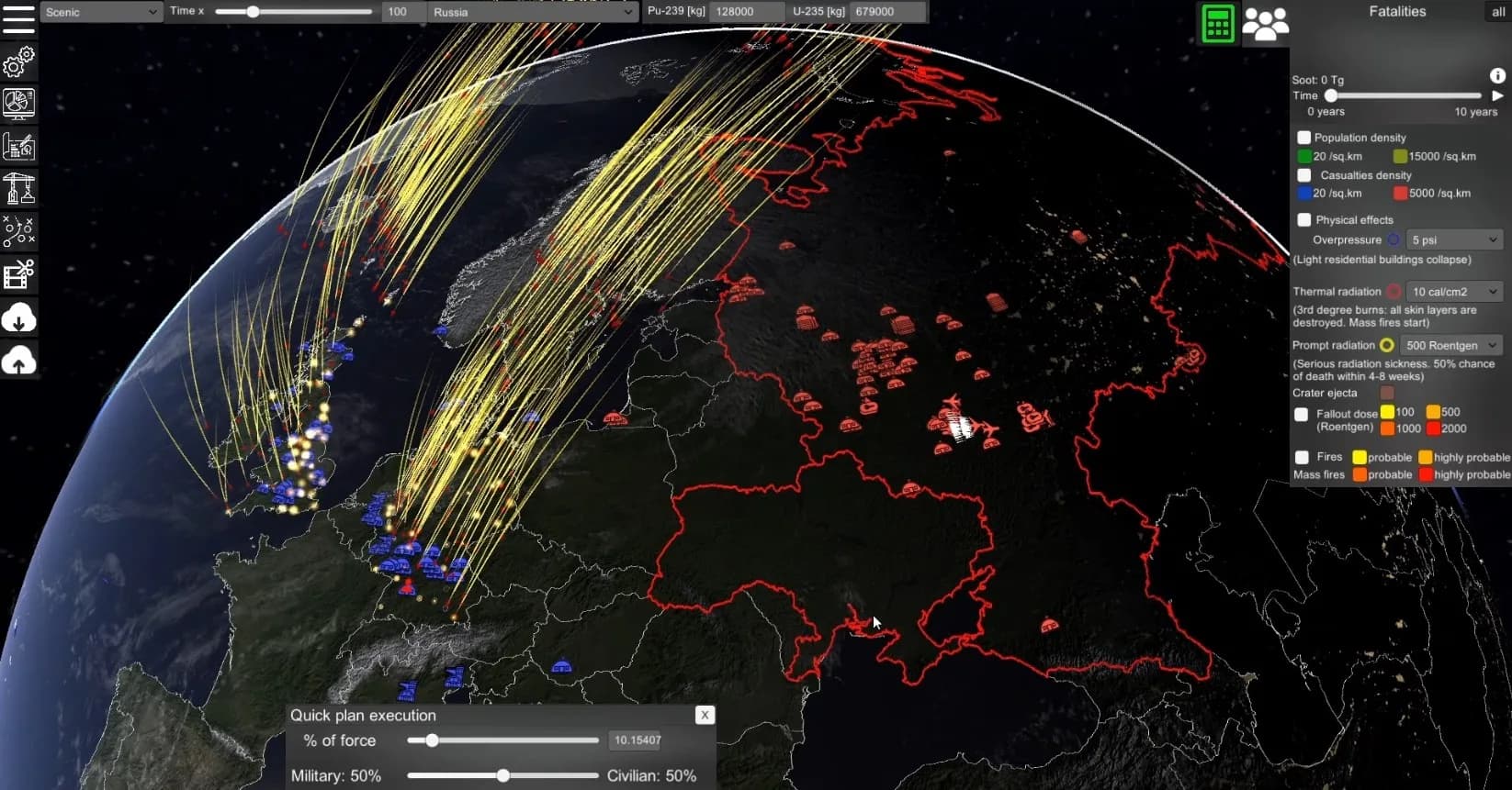 Nuclear War Simulator görsel 2