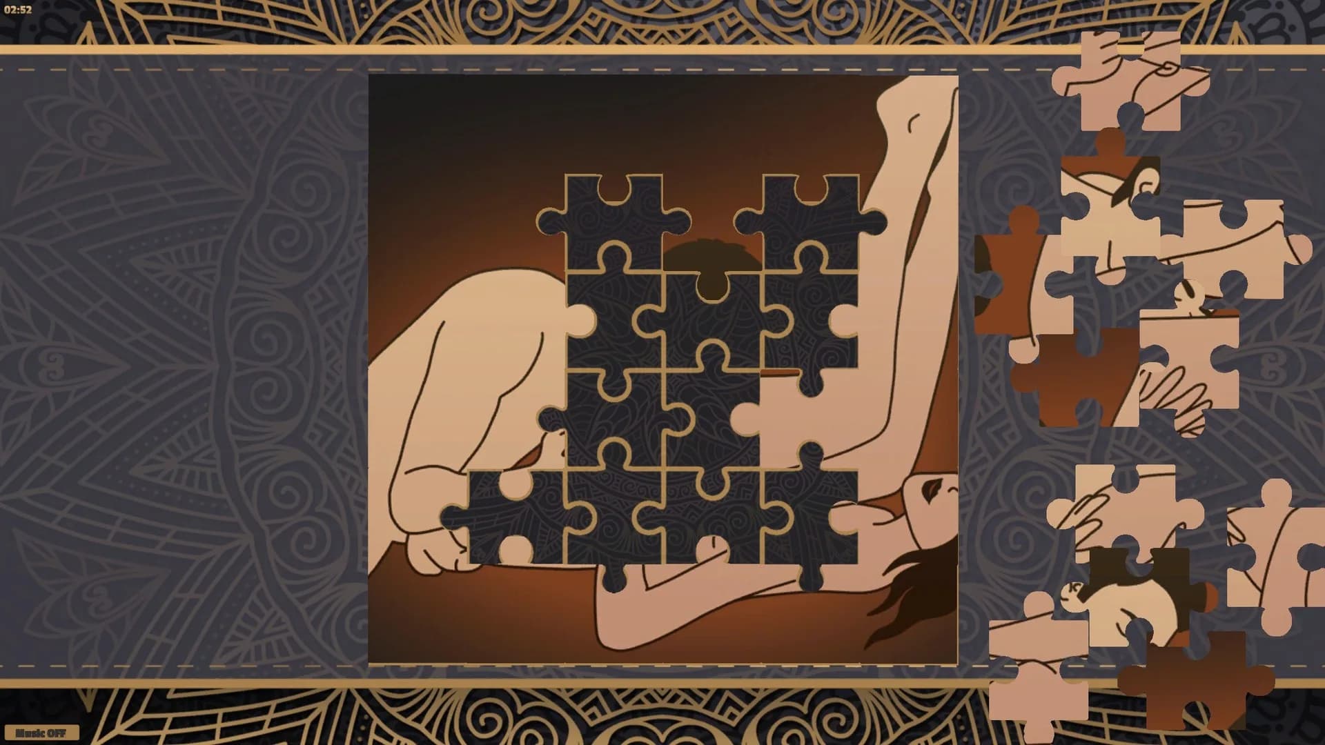 LineArt Jigsaw Puzzle - Erotica 5 görsel 2
