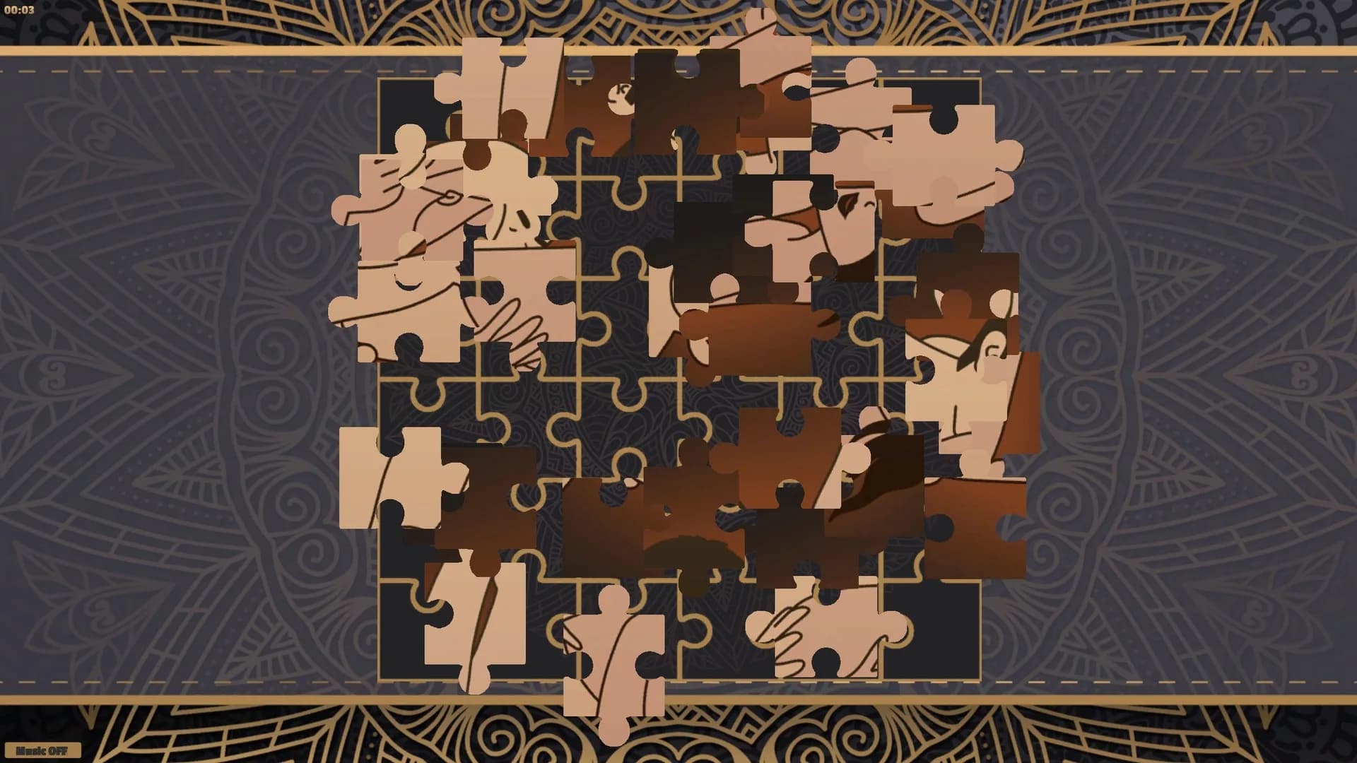 LineArt Jigsaw Puzzle - Erotica 5 görsel 3
