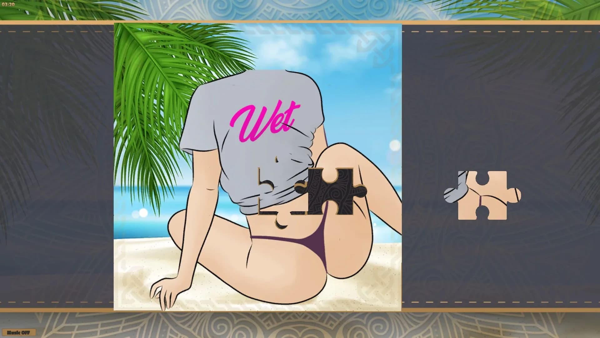 LineArt Jigsaw Puzzle - Erotica Summer görsel 5