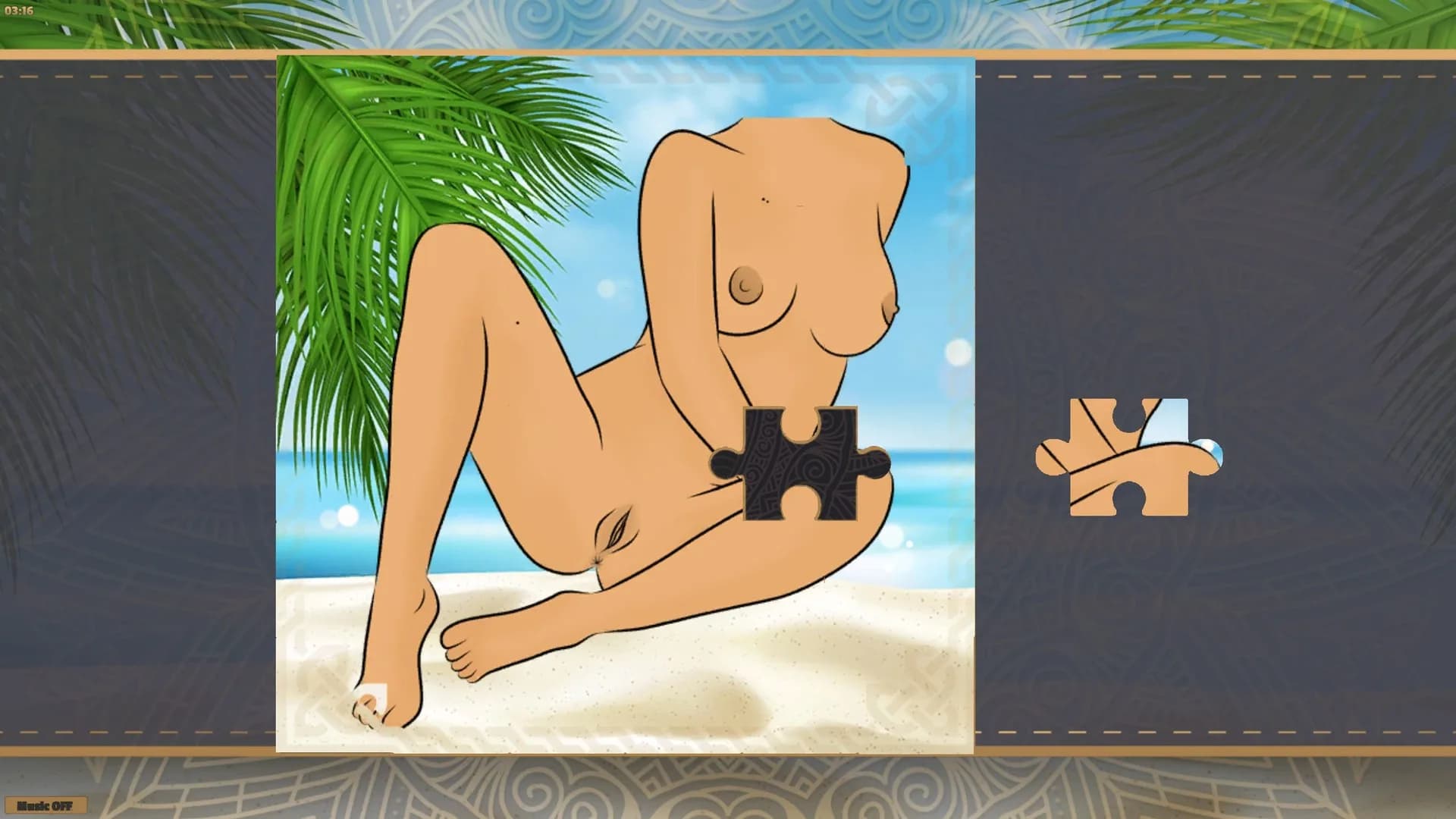 LineArt Jigsaw Puzzle - Erotica Summer görsel 6
