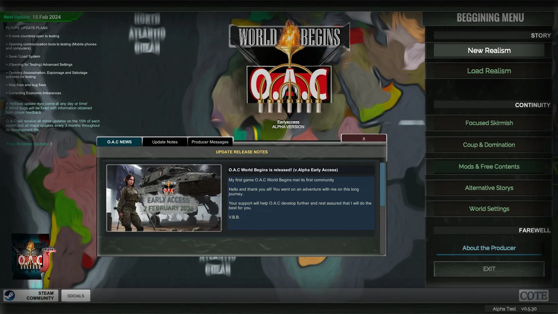 O.A.C - World Begins görsel 2