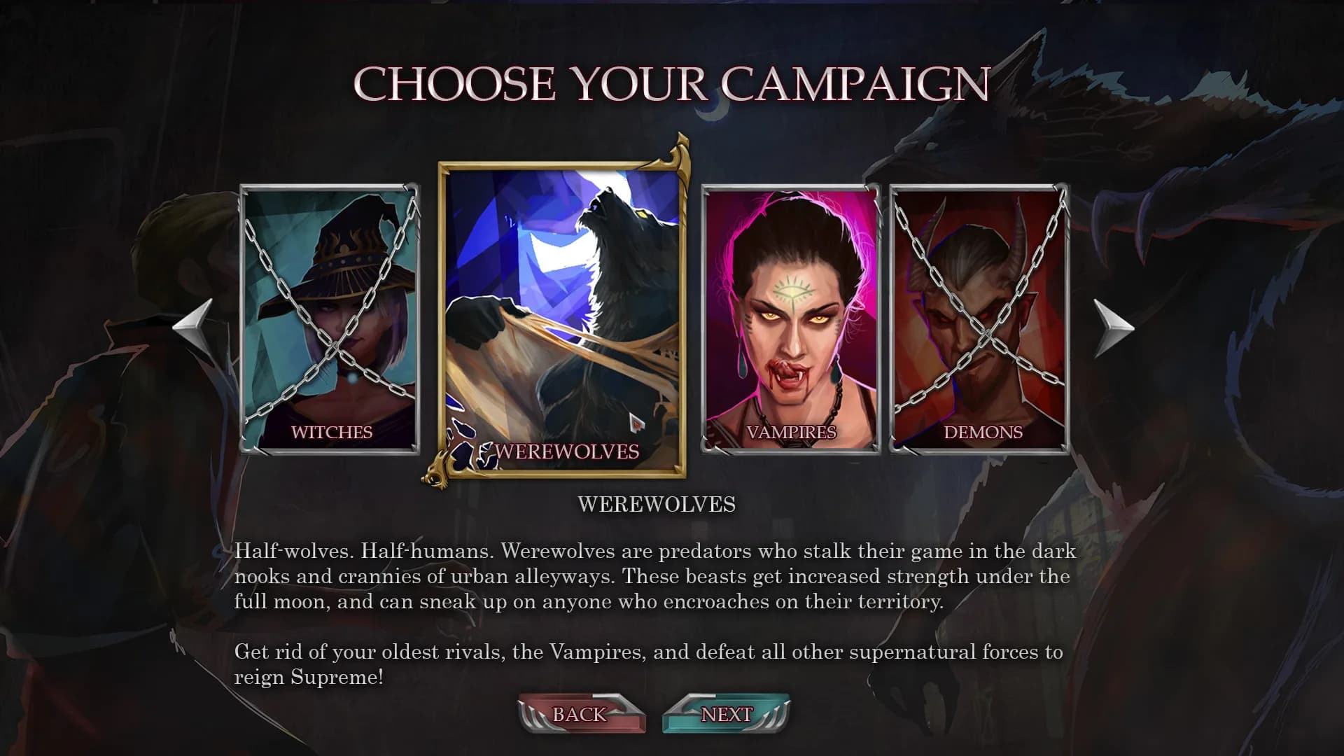 Urban Fantasy: Vampires vs Werewolves görsel 3