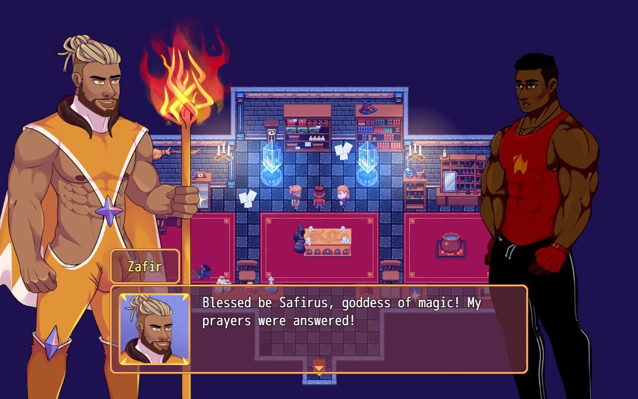 Burning Horns: A Bara Isekai JRPG görsel 2