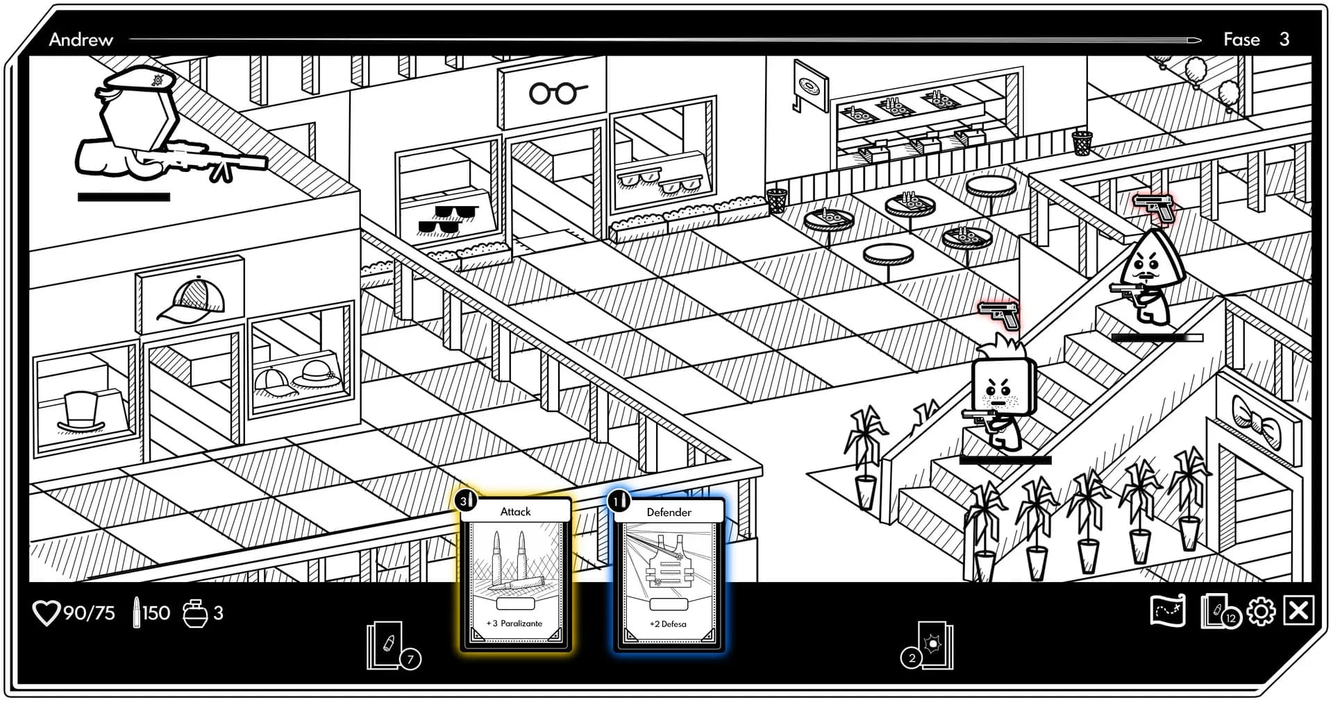 Geometric Sniper - Card Game görsel 4