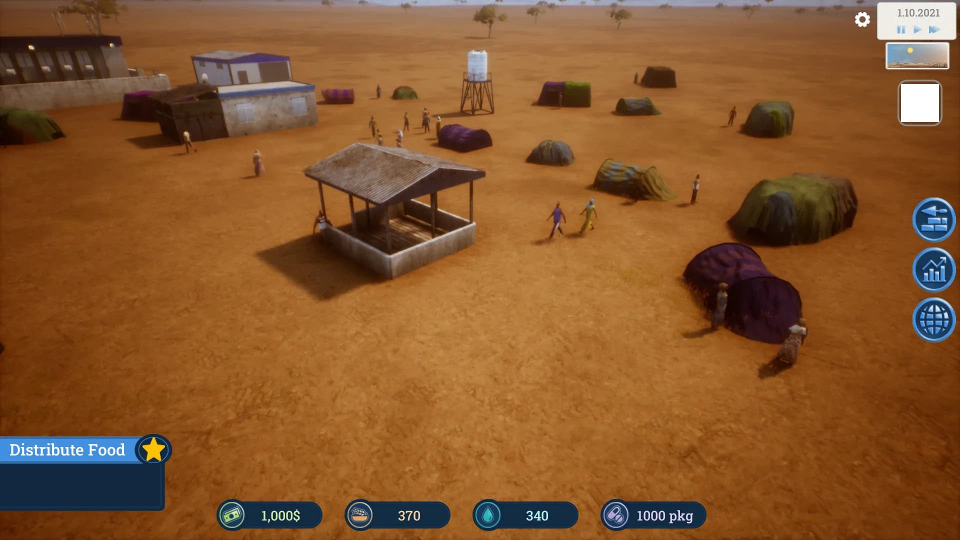 Building Hope - Refugee Camp Simulator görsel 2