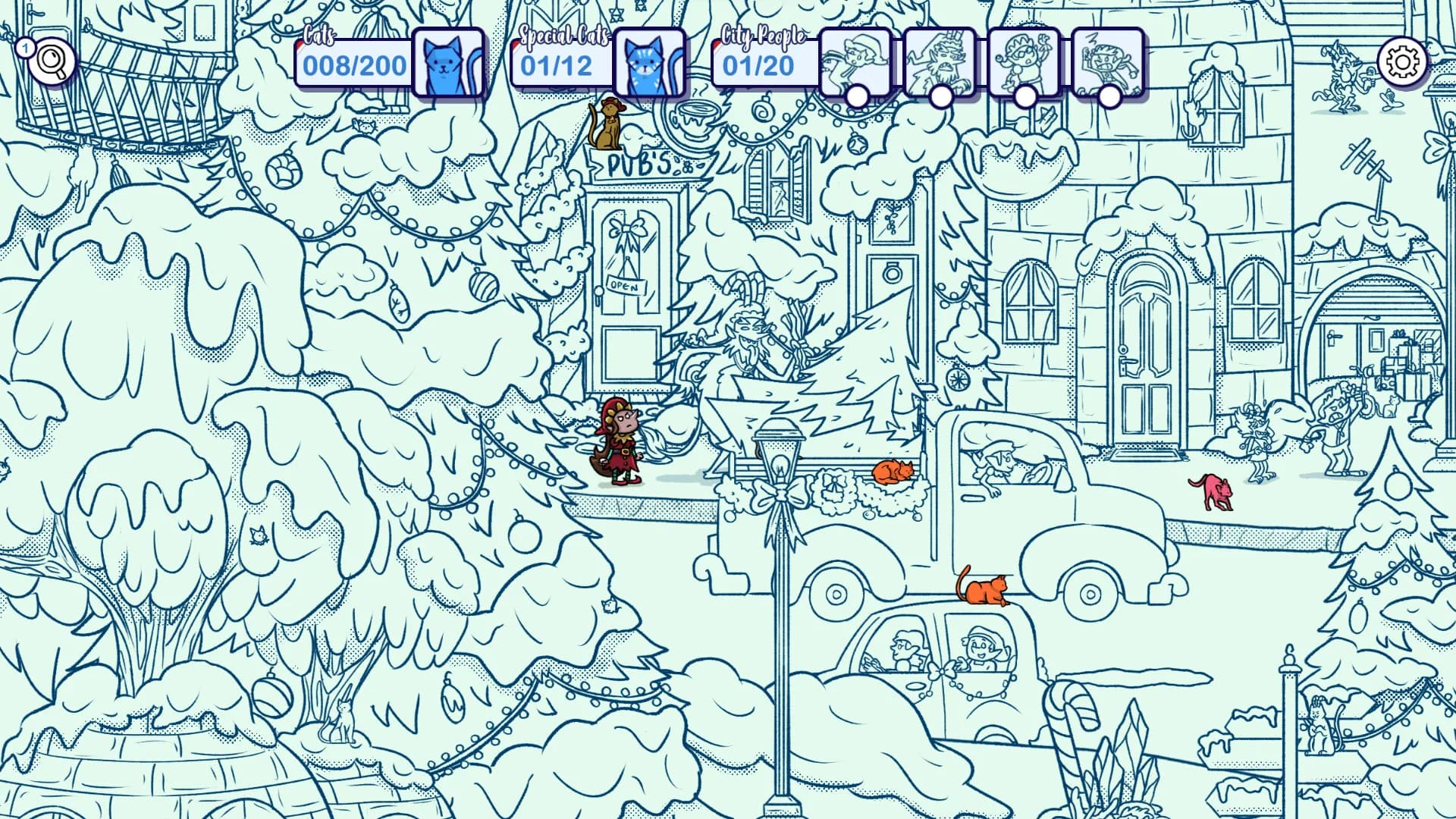 Hidden Cats in Santa's Realm görsel 4