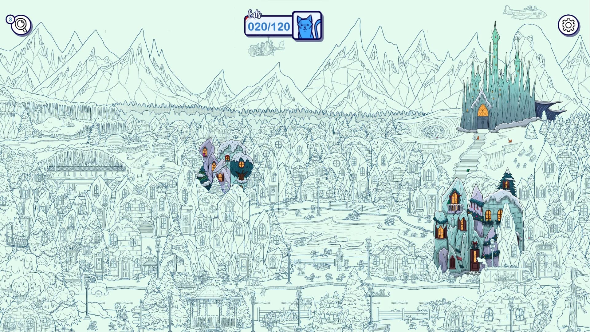 Hidden Cats in Santa's Realm görsel 5