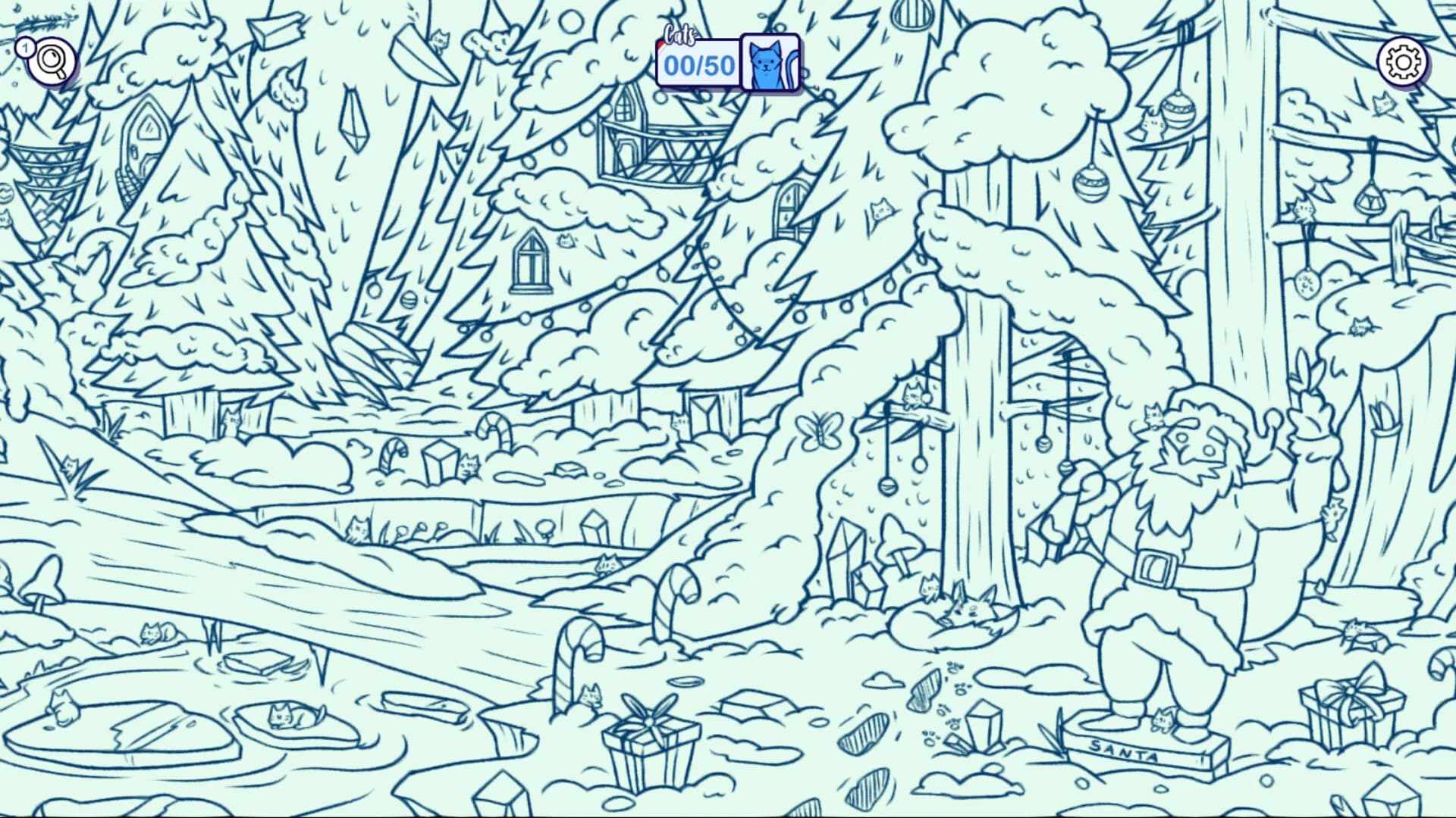 Hidden Cats in Santa's Realm görsel 7